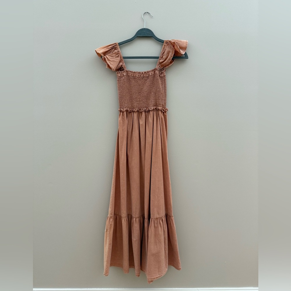 Fun peach summer dress